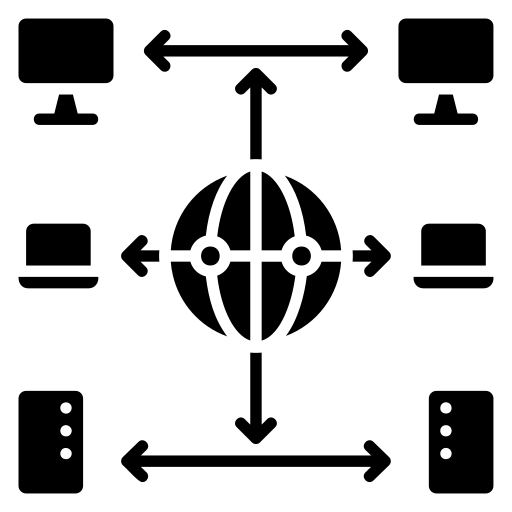 веб хостинг Generic Glyph иконка