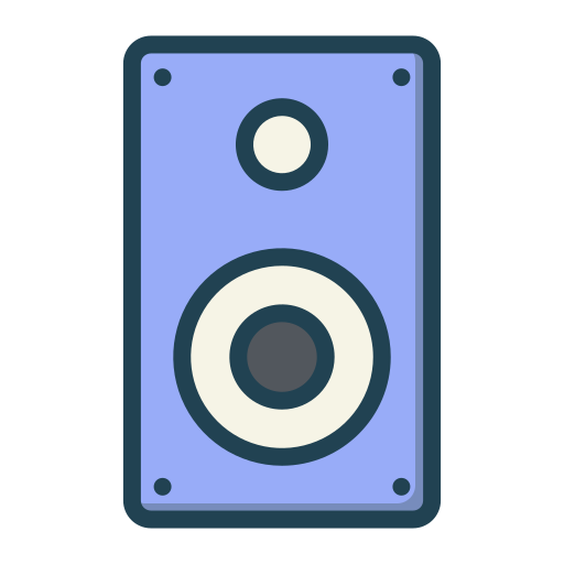 pudełko dźwiękowe Generic Outline Color ikona