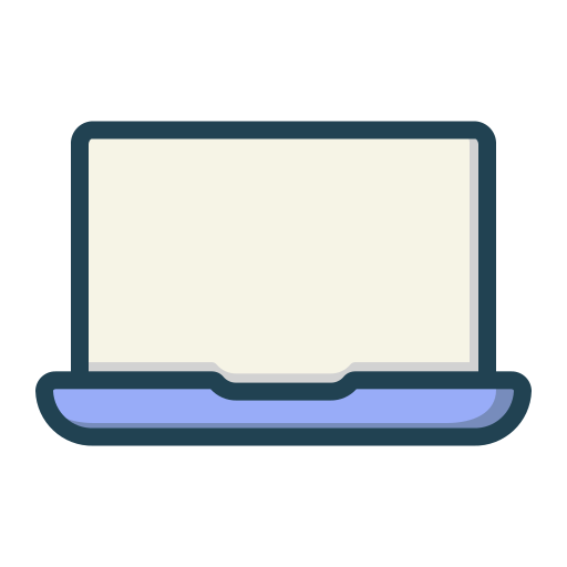 ordinateur portable Generic Outline Color Icône