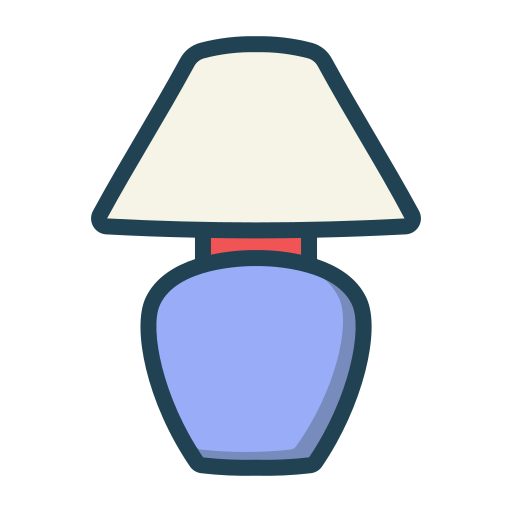 電気スタンド Generic Outline Color icon
