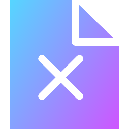 File Generic Flat Gradient icon