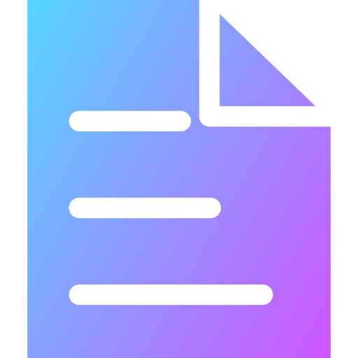 documento Generic Flat Gradient icono