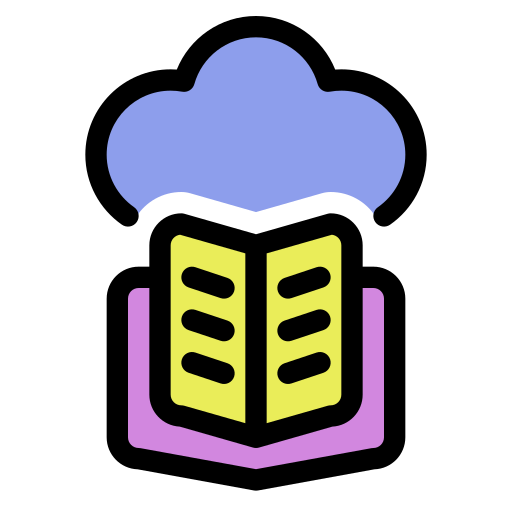cloud-bibliotheek Generic Outline Color icoon