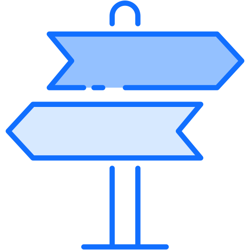 Signpost Generic Blue icon