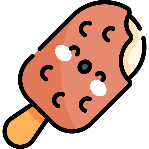 gelato Kawaii Lineal color icona