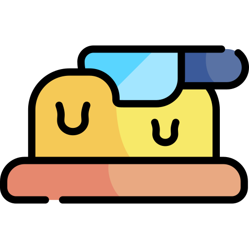butter Kawaii Lineal color icon