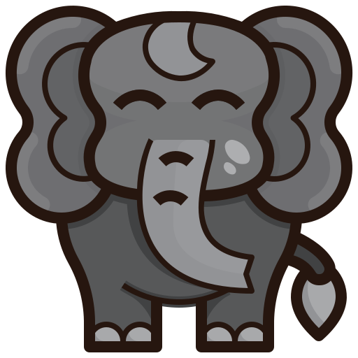 elefant Generic Outline Color icon