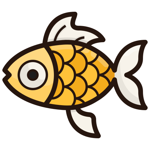 Золотая рыбка Generic Outline Color иконка