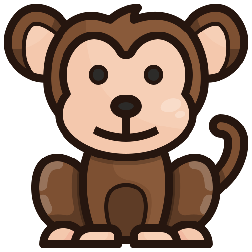 macaco Generic Outline Color Ícone