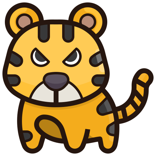 tijger Generic Outline Color icoon