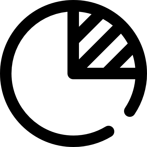gráfico circular Super Basic Omission Outline icono