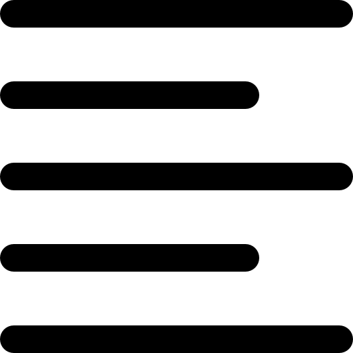왼쪽 정렬 Super Basic Omission Outline icon