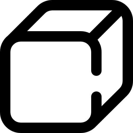 sześcian Super Basic Omission Outline ikona