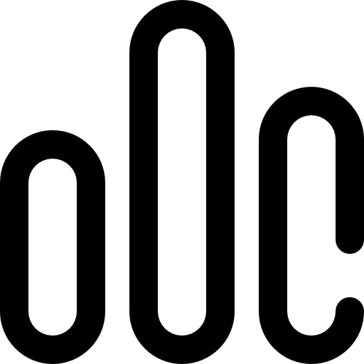 막대 차트 Super Basic Omission Outline icon