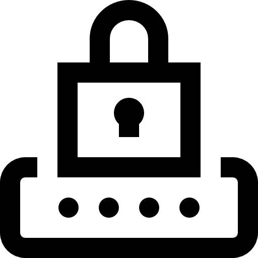passwort Super Basic Straight Outline icon