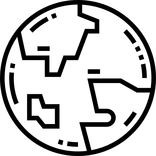 globo Detailed Straight Lineal icona