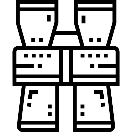 binocolo Detailed Straight Lineal icona