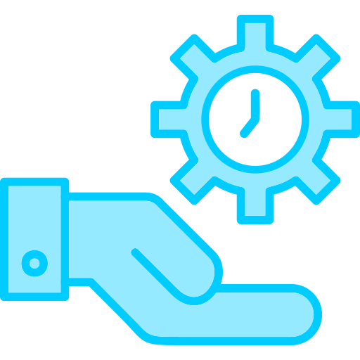 Time management Generic Blue icon