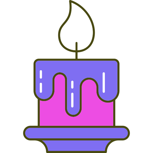 Candle Generic Outline Color icon