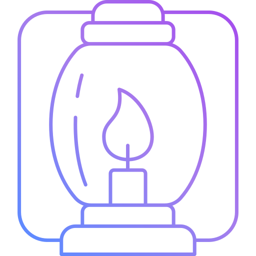lámpara de kerosene Generic Gradient icono