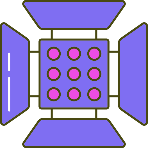 スポットライト Generic Outline Color icon