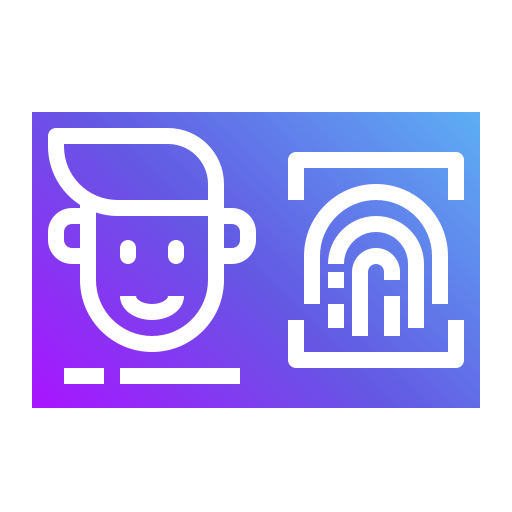 biometrisch Generic Flat Gradient icoon