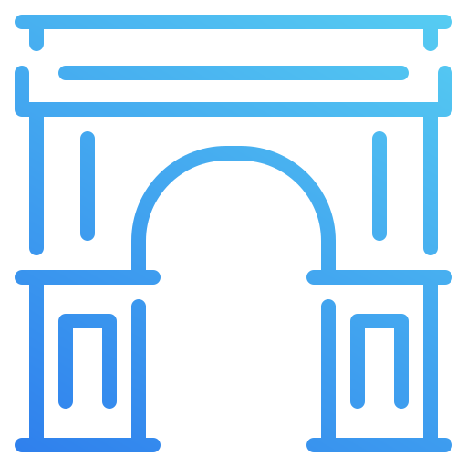 Триумфальная арка Generic Gradient иконка