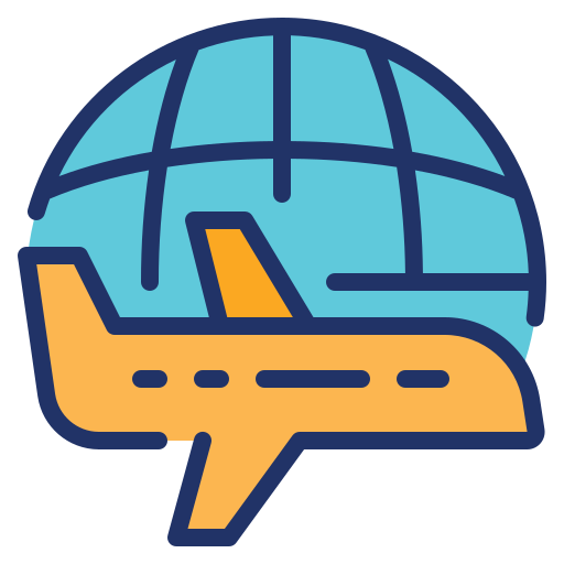 Flight Generic Outline Color icon