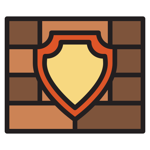 Firewall Payungkead Lineal Color icon