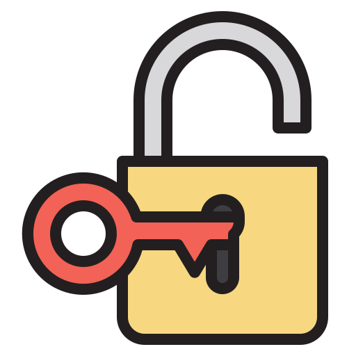 Padlock Payungkead Lineal Color icon
