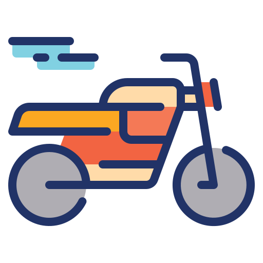 オートバイ Generic Outline Color icon