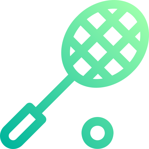 Racket Basic Gradient Lineal color icon