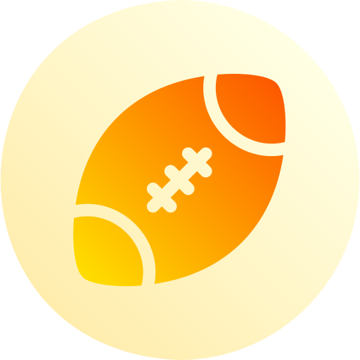 Американский футбол Basic Gradient Circular иконка