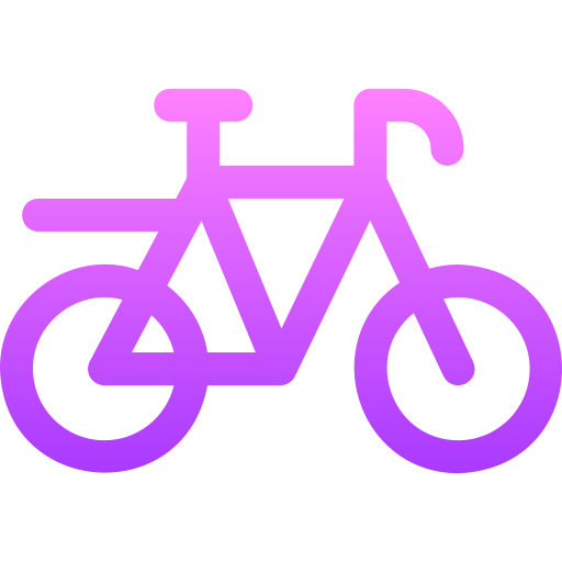 bicicleta Basic Gradient Lineal color Ícone