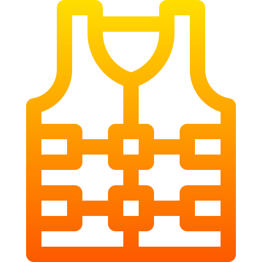 Life jacket Basic Gradient Lineal color icon