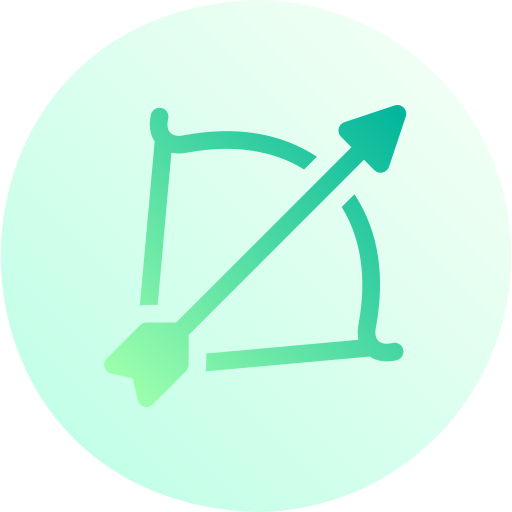 アーチェリー Basic Gradient Circular icon