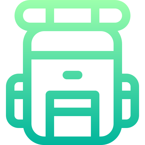 rucksack Basic Gradient Lineal color icon