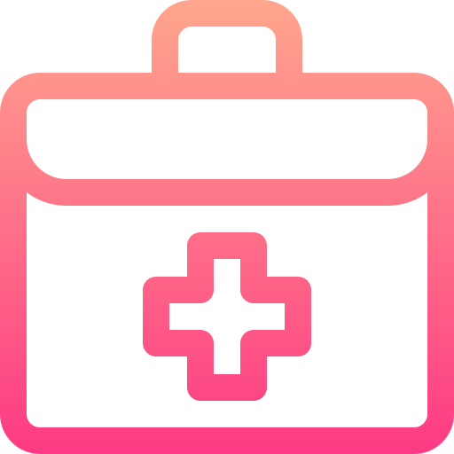 First aid kit Basic Gradient Lineal color icon
