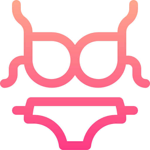bikini Basic Gradient Lineal color icona