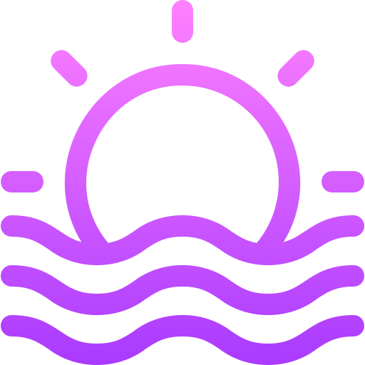 바다 Basic Gradient Lineal color icon