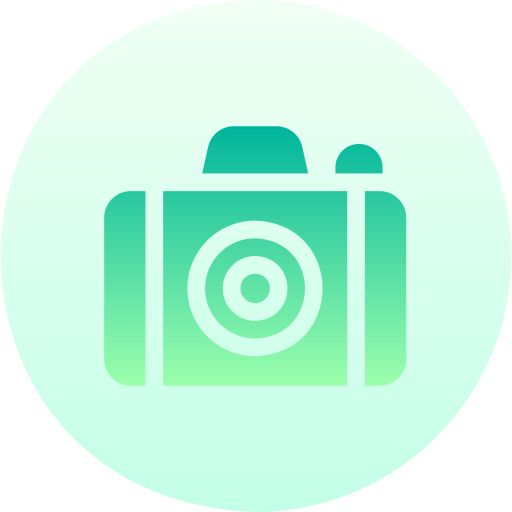 사진술 Basic Gradient Circular icon