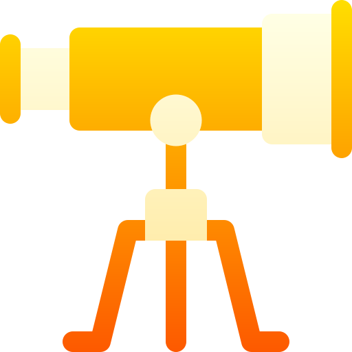 망원경 Basic Gradient Gradient icon