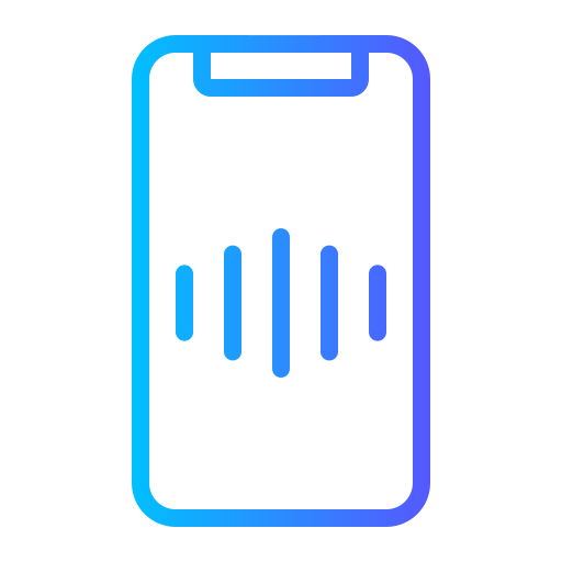 asistente de voz Generic Gradient icono