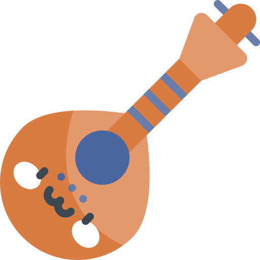 mandoline Kawaii Flat icon