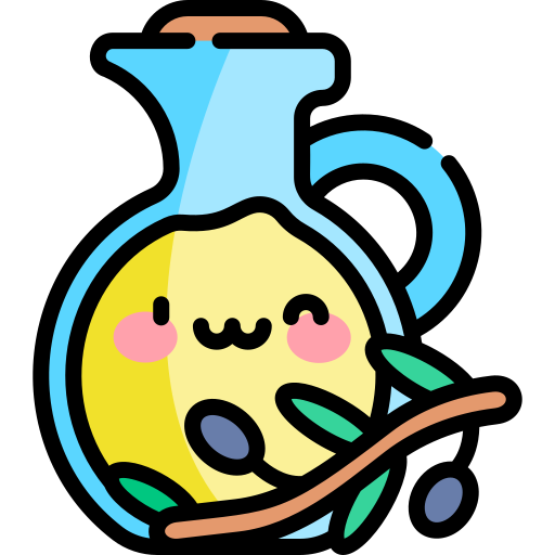 Olive oil Kawaii Lineal color icon
