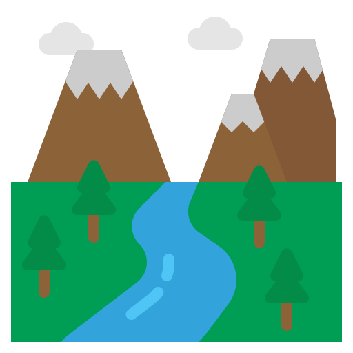 rivière Generic Flat Icône