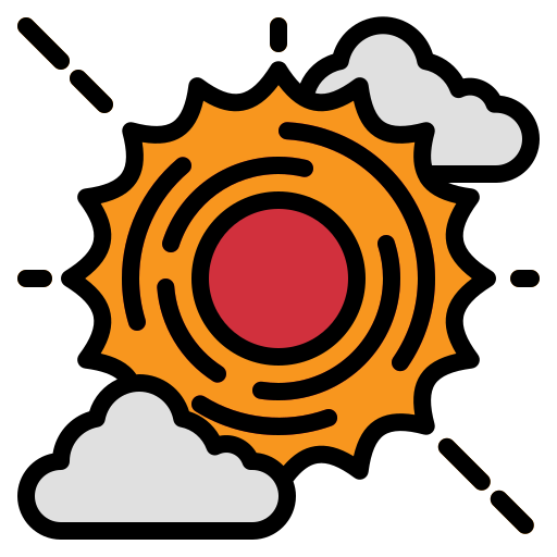 Sun Generic Outline Color icon