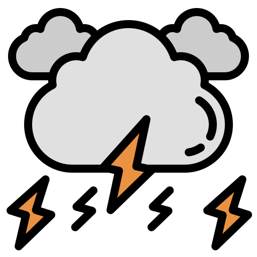 Thunder Generic Outline Color icon