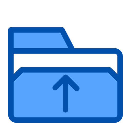 hochladen Generic Blue icon