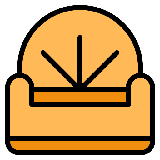 Armchair Generic Outline Color icon